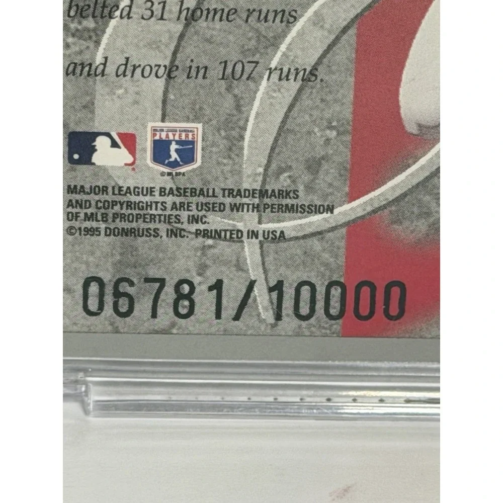 1995 Donruss Elite Series Manny Ramirez 6781/10000 Cleveland Indians #67